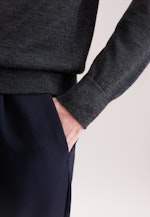 Regular Pullover Uni in Grau |  Seidensticker Onlineshop