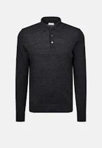 Collar Pullover Uni, in Grey |  Seidensticker Onlineshop
