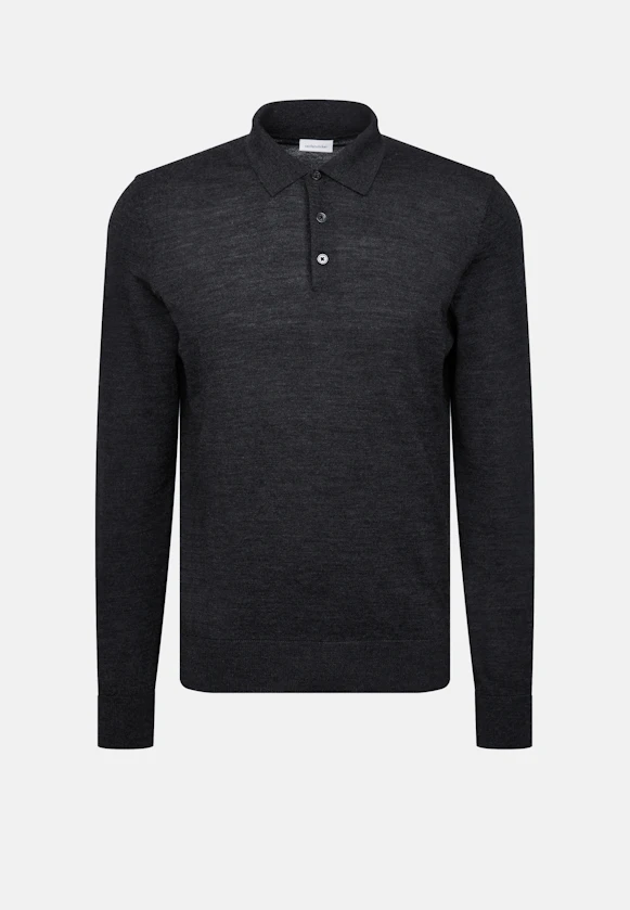 Regular Pullover Uni in Grau |  Seidensticker Onlineshop