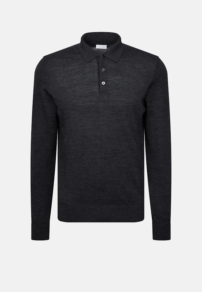 Collar Pullover  , Uni in Grey | Seidensticker online shop