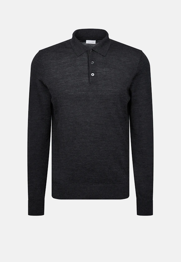 Regular Pullover Uni in Grau |  Seidensticker Onlineshop