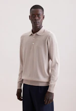Regular Pullover Uni in Beige |  Seidensticker Onlineshop