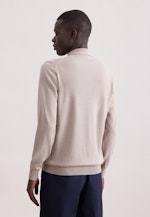 Regular Pullover Uni in Beige |  Seidensticker Onlineshop