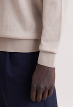 Regular Pullover Uni in Beige |  Seidensticker Onlineshop