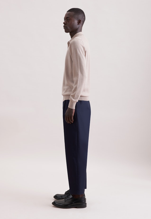 Regular Pullover Uni in Beige |  Seidensticker Onlineshop