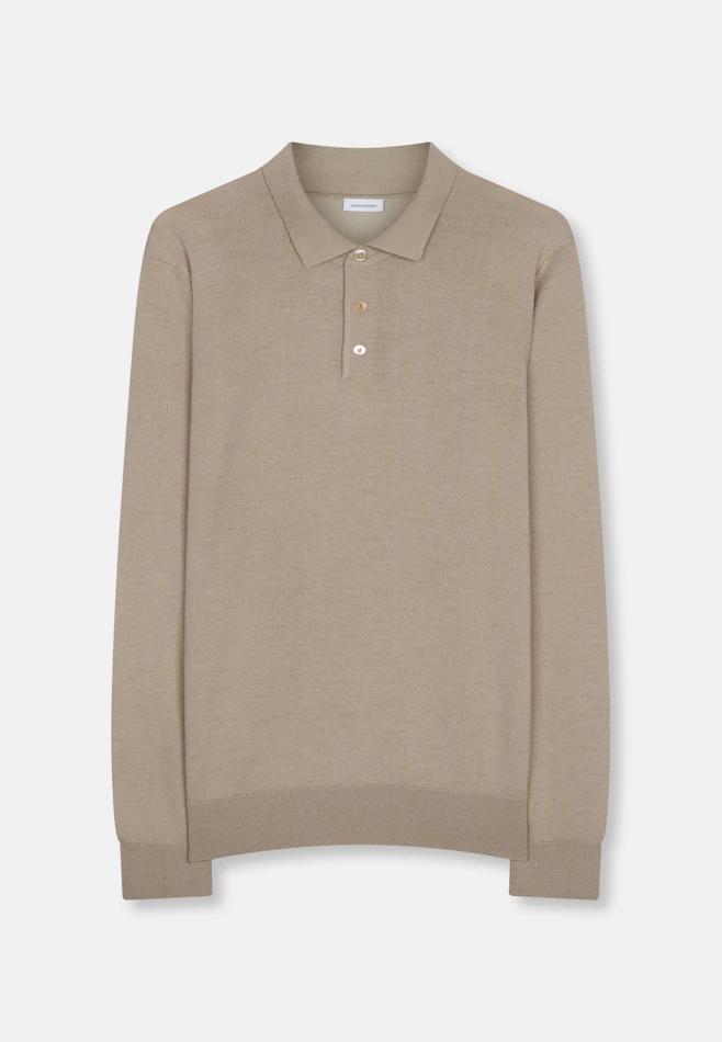 Regular Pullover Uni in Beige | Seidensticker Onlineshop