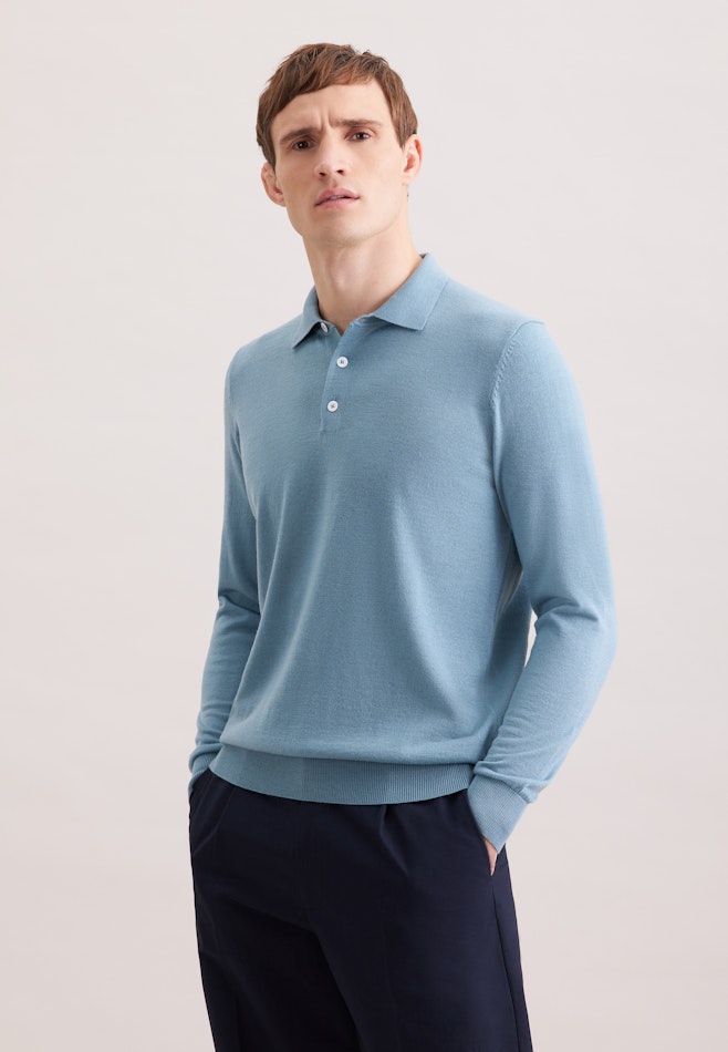 Regular Pullover Uni in Grün | Seidensticker Onlineshop