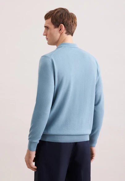 Regular Pullover Uni in Grün |  Seidensticker Onlineshop