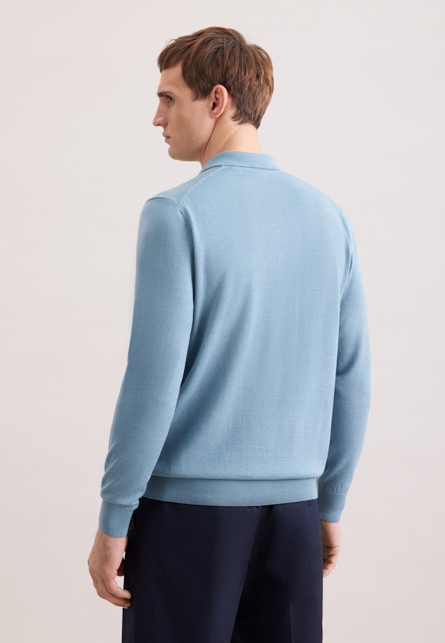 Regular Pullover Uni in Grün |  Seidensticker Onlineshop