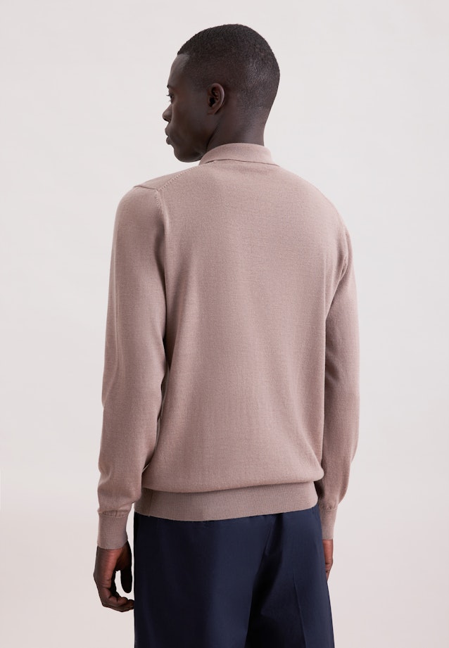 Regular Pullover Uni in Braun |  Seidensticker Onlineshop