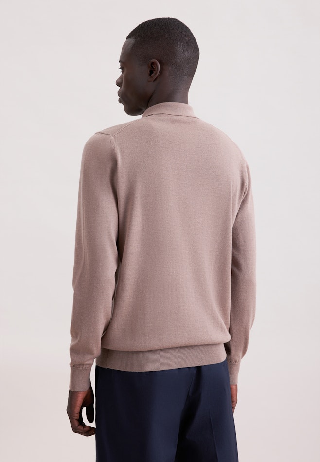 Regular Pullover Uni in Braun | Seidensticker Onlineshop