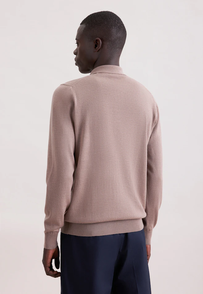 Regular Pull-over Uni dans Marron | Boutique en ligne Seidensticker