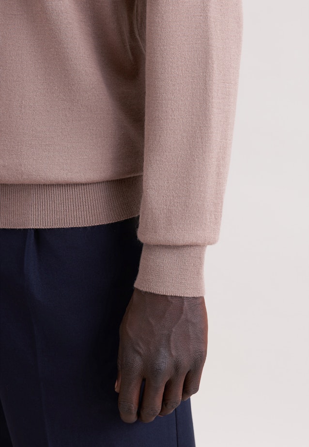 Regular Pullover Uni in Braun |  Seidensticker Onlineshop