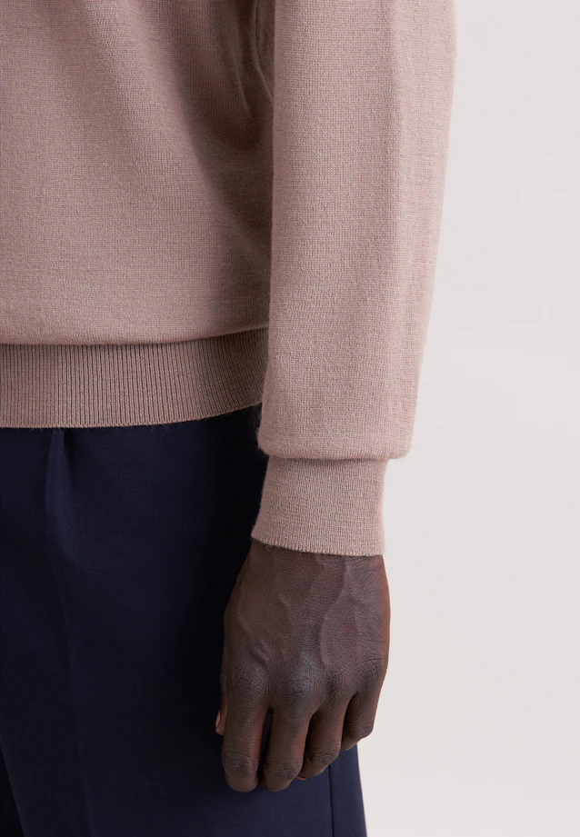 Regular Pullover Uni in Braun |  Seidensticker Onlineshop