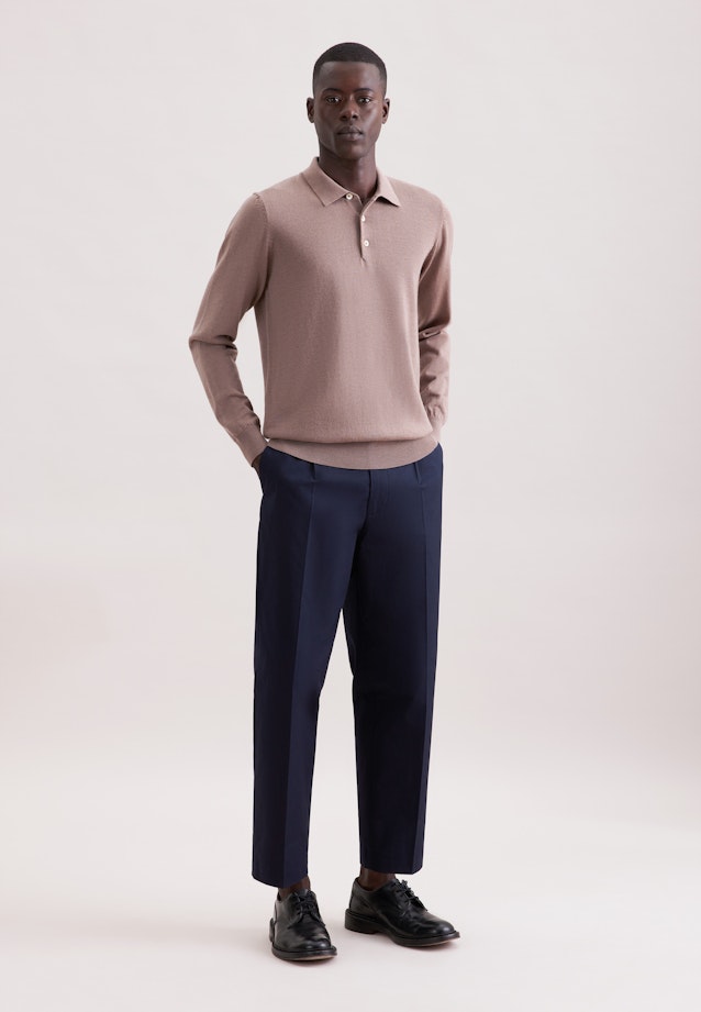 Regular Pullover Uni in Braun |  Seidensticker Onlineshop