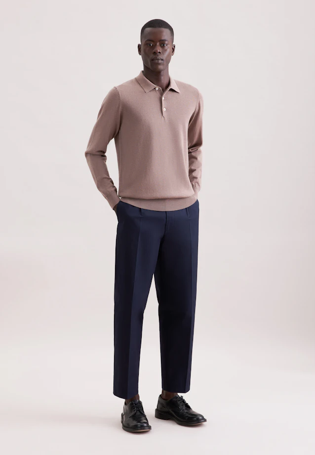 Regular Pullover Uni in Braun |  Seidensticker Onlineshop