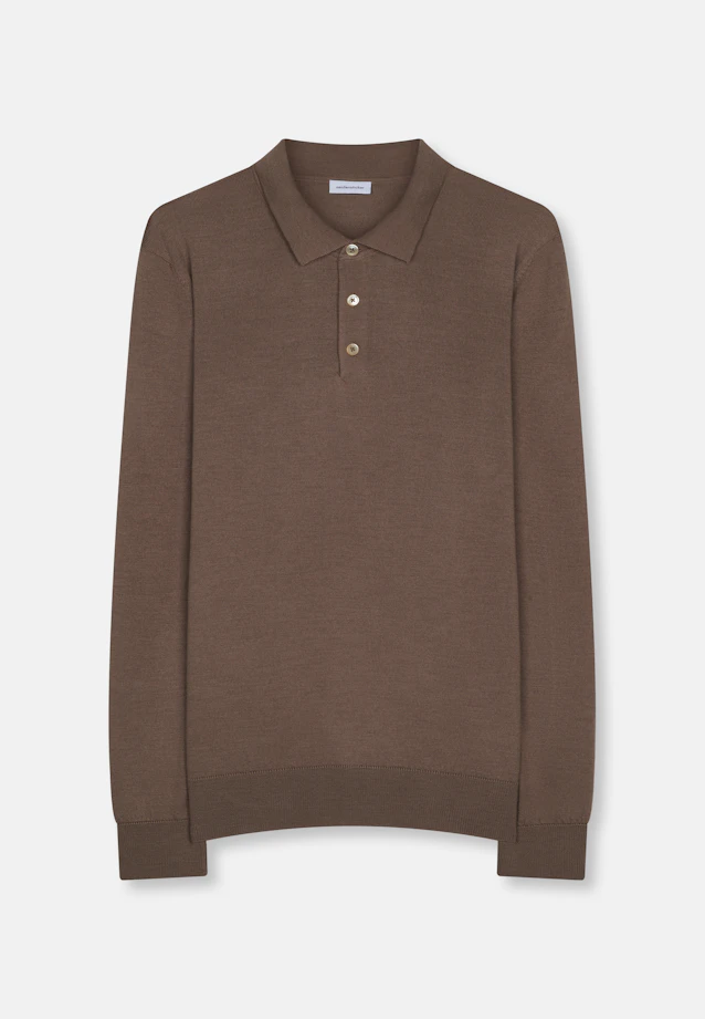 Regular Pullover Uni in Braun |  Seidensticker Onlineshop