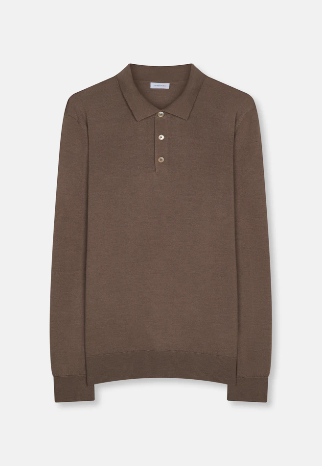 Regular Pullover Uni in Braun | Seidensticker Onlineshop