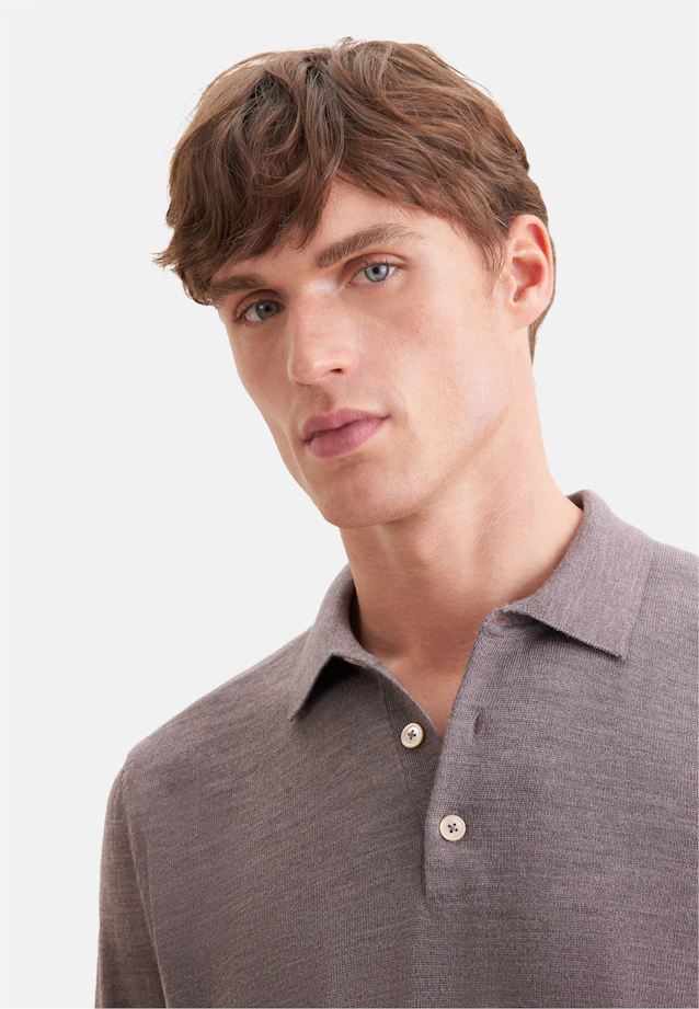 Regular Pull-over Uni in Marron |  Seidensticker Onlineshop