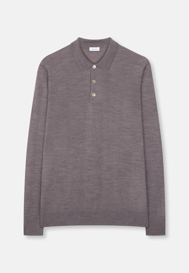 Regular Pull-over Uni in Marron |  Seidensticker Onlineshop