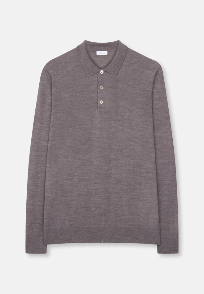 Collar Pullover  , Uni in Braun | Seidensticker online shop