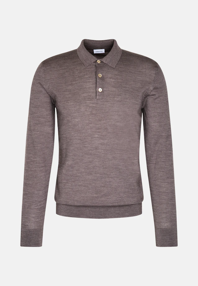 Regular Pull-over Uni in Marron |  Seidensticker Onlineshop