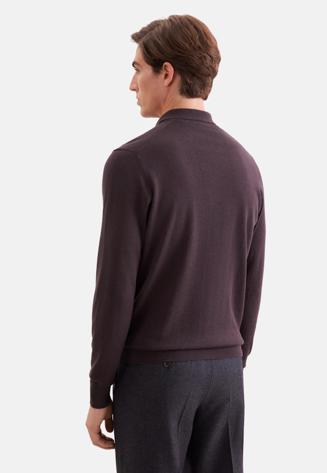 Regular Pullover Uni in Braun |  Seidensticker Onlineshop