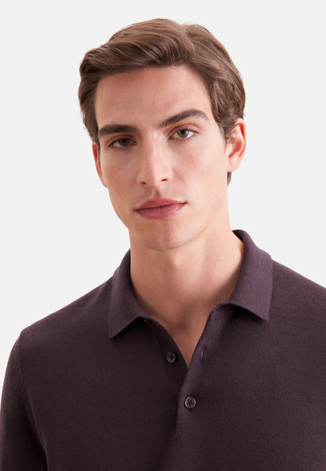Regular Pullover Uni in Braun |  Seidensticker Onlineshop