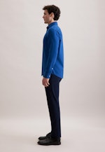 Regular Flanellhemd Uni in Dunkelblau |  Seidensticker Onlineshop