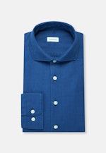 Regular Flanellhemd Uni in Dunkelblau |  Seidensticker Onlineshop