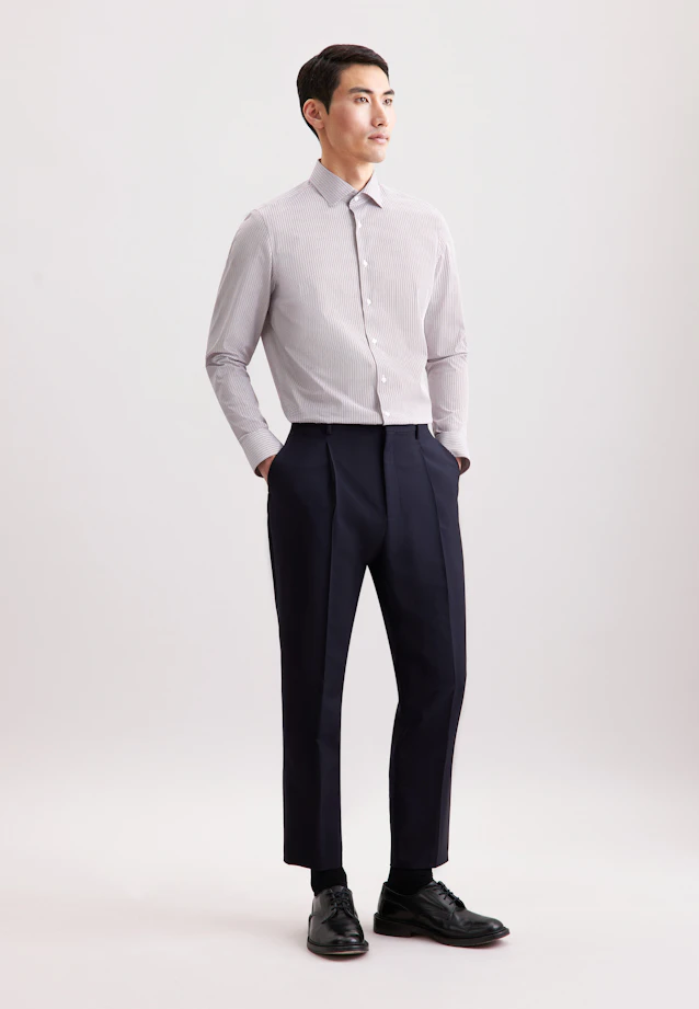 Slim Business Hemd Druck in Rot |  Seidensticker Onlineshop