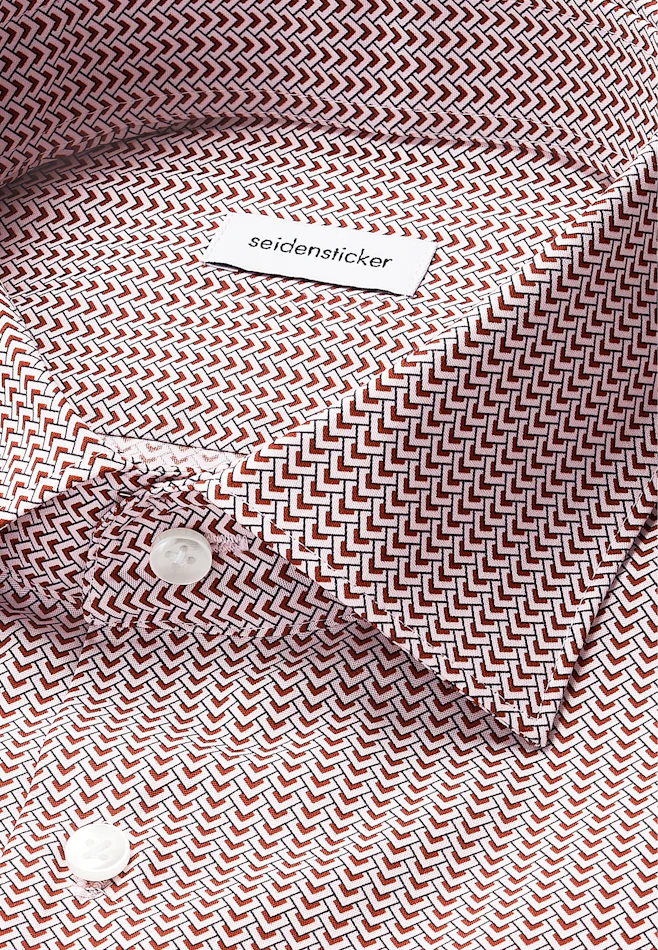 Slim Business Hemd Druck in Rot | Seidensticker Onlineshop
