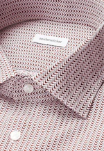 Slim Business Hemd Druck in Rot |  Seidensticker Onlineshop