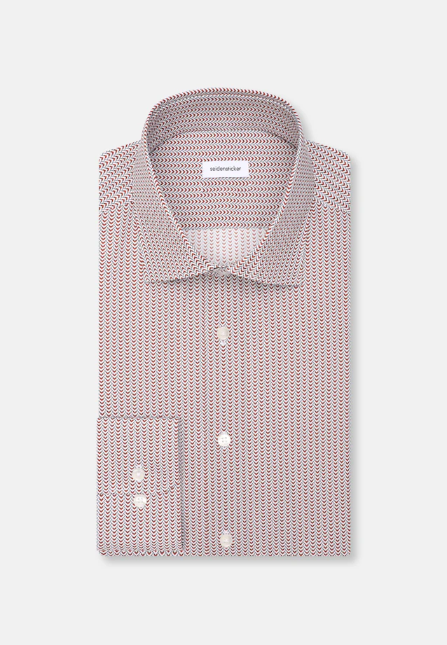Slim Business Hemd Druck in Rot |  Seidensticker Onlineshop