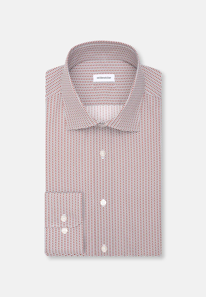 Slim Business Hemd Druck in Rot | Seidensticker Onlineshop