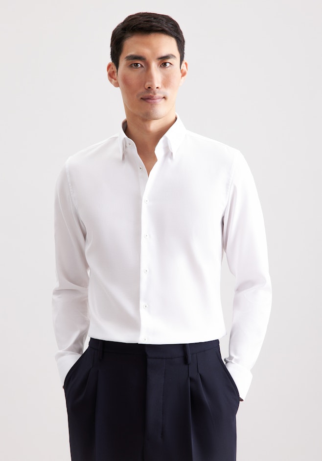 Slim Chemise d'affaires Structure dans Blanc | Boutique en ligne Seidensticker