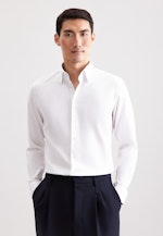 Slim Business shirt Structure in Weiß |  Seidensticker Onlineshop
