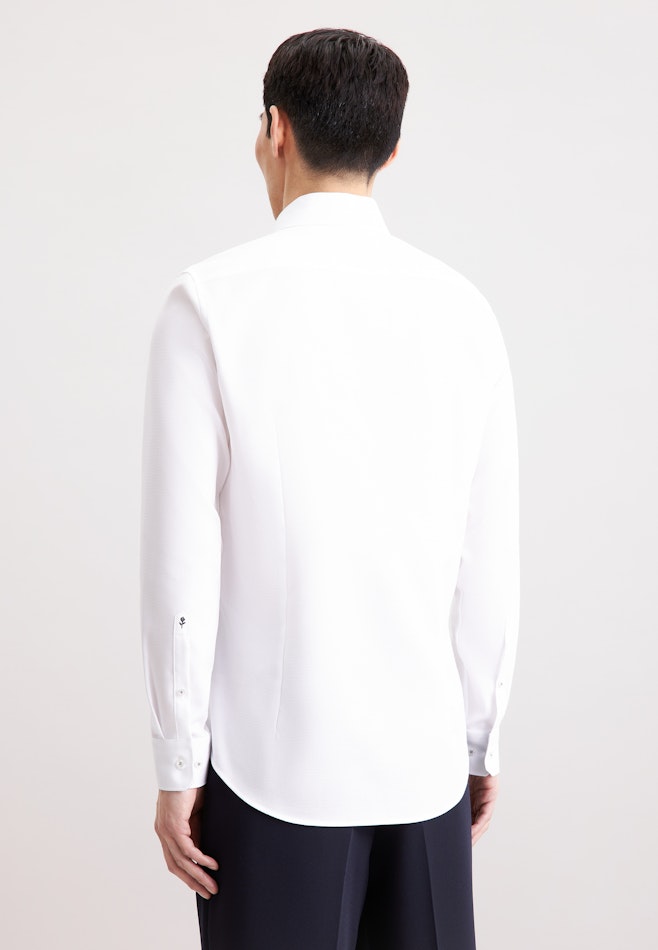 Slim Business Hemd Struktur in Weiß | Seidensticker Onlineshop