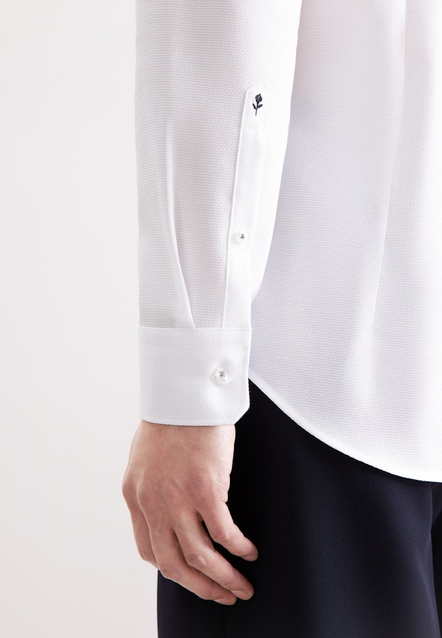 Slim Business Hemd Struktur in Weiß |  Seidensticker Onlineshop