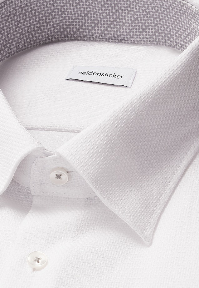 Slim Business Hemd Struktur in Weiß |  Seidensticker Onlineshop