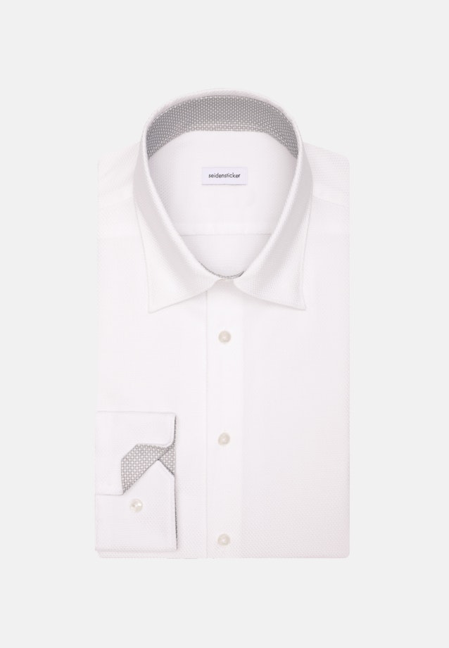 Slim Business Hemd Struktur in Weiß |  Seidensticker Onlineshop