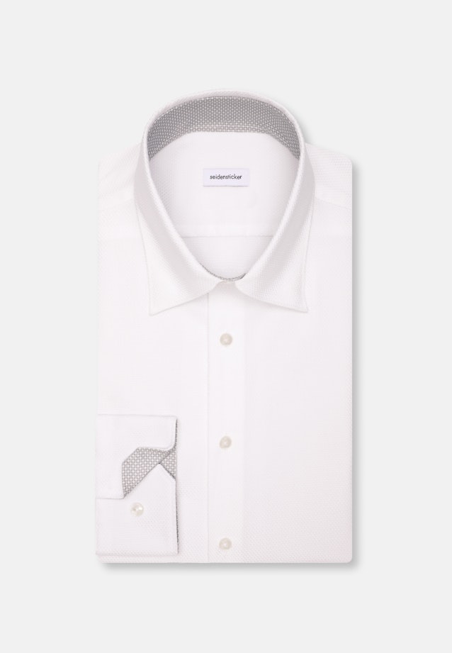 Slim Business shirt Structure in Weiß |  Seidensticker Onlineshop
