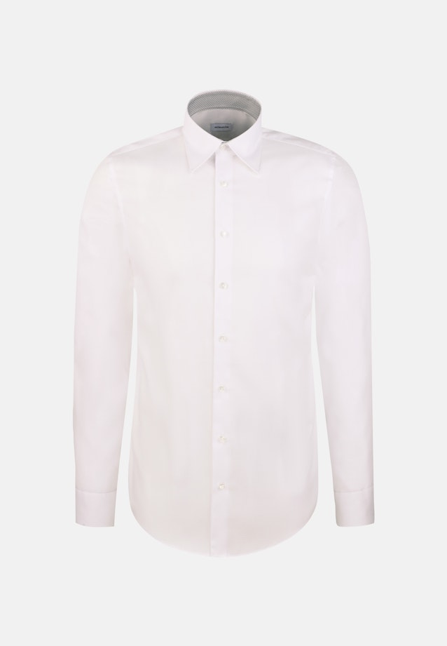 Slim Business shirt Structure in Weiß |  Seidensticker Onlineshop
