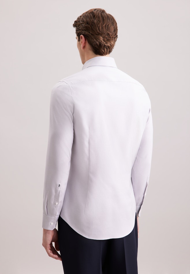 Slim Business Hemd Struktur in Grau | Seidensticker Onlineshop