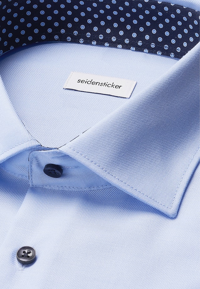 Regular Business Hemd Uni in Mittelblau |  Seidensticker Onlineshop