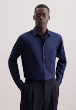 Regular Business Hemd Uni in Dunkelblau |  Seidensticker Onlineshop