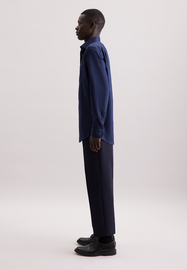 Regular Business shirt Uni in Dunkelblau |  Seidensticker Onlineshop