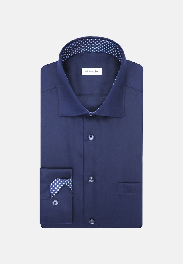 Regular Business shirt Uni in Dunkelblau |  Seidensticker Onlineshop