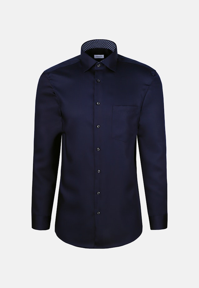 Regular Business Hemd Uni in Dunkelblau |  Seidensticker Onlineshop