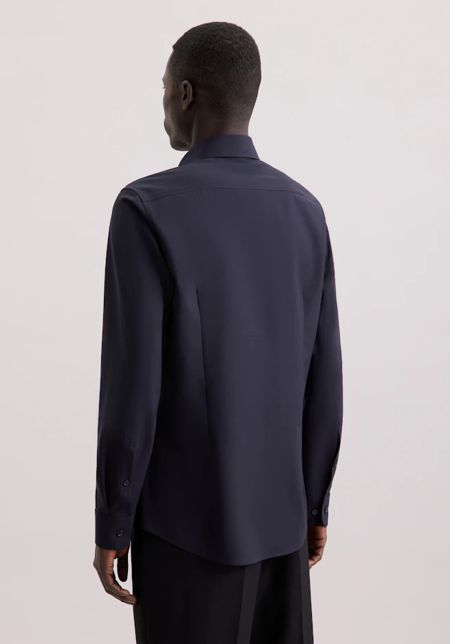 Slim Business Hemd Uni in Dunkelblau | Seidensticker Onlineshop
